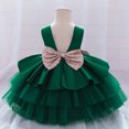 thumbnail image 4 of Robe de Princesse pour Filles Enfants Filles à Volants Princesse Demoiselle d'Honneur Robe de Concours Anniversaire Fête Robe de Mariage, 4 of 9