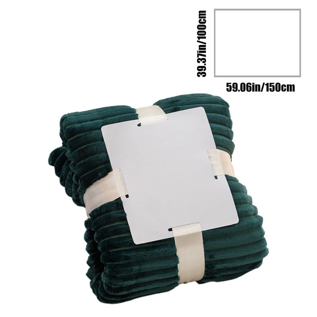 Couette Rafraîchissante Surdimensionnée Motif Ondulé Régulation de la Température 79x59po Couverture Double Couche Vert