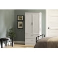thumbnail image 3 of South Shore Acapella Wardrobe Armoire, in Pure White, 3 of 15