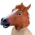 thumbnail image 1 of Head Horse Head  Novelty Cosplay Masquerade  Funny Latex Animal Head, 1 of 7