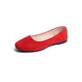 thumbnail image 1 of MAWCLOS Chaussures Décontractées pour Femmes Chaussures de Marche Confort à Enfiler Ballerines Mode Bout Carré Ballerine de Soirée Rouge 7.5, 1 of 5