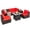 Mélange Brun/noir/rouge, variante sur Costway Ensemble de Mobilier de Patio en Rotin 7 Pcs Housse de Table à Foyer 30 Pouces Coussin Canapé Bleu Marine