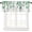 Green, variant on Window Valance Curtains Kitchen Rod Pocket Short Curtain Farm Spring Sunflower Valances for Window, Watercolor Floral Black White Striped Window Treatments for Living Room Bedroom Bathroom Decor