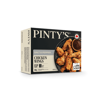 Pintys Salt & Cracked Black Pepper Glazed Chicken Wings, Seasoned, Cut-up, Fully Cooked, Pintys Salt & Cracked Black Pepper Glazed Chicken Wings