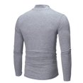 thumbnail image 3 of Men‘s Autumn Winter Pure Color Turtleneck Long Sleeve T-shirt Top Blouse, 3 of 3