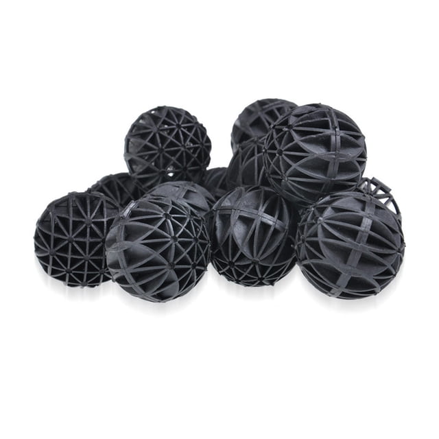 QualitChoice Filter Ball PP Compact Size Fishing Accessories Fish Supplies Water Cleaning Tool Practical Professional Filtering Device 26mm 50pcs 1Set