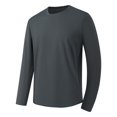 thumbnail image 2 of AherBiu T-Shirts à Col Rond pour Hommes à Manches Longues Grande Taille Légers Décontractés Ajustés Tee-Shirts, 2 of 7