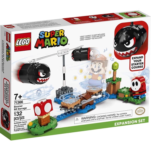LEGO Super Mario Boomer Bill Barrage Expansion Set 71366 Building Kit; Toy for Kids to Add to Their LEGO Super Mario Adventures with Mario Starter Course (71360) Playset, New 2020 (132