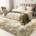 thumbnail image 3 of KIRFEIHT Area Rug 6x9 for Living Room Modern Abstract Bedroom Rug Machine Washable Carpet Non Slip Stain Resistant Rug for Dining Room Soft Kid‘s Playroom Rug Faux Wool Indoor Carpet Brown, 3 of 6