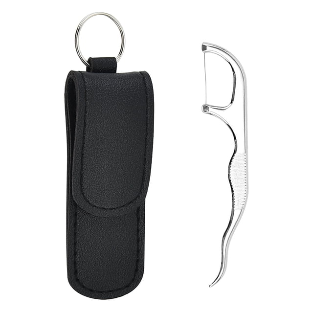 EGNMCR Stainless Steel Toothpicks Kit, Premium Teeth Cleaning Tools, Reusable Tooth Picks Set, Pocket Keychain Portable Metal Toothpicks For Travel Tooth Picks