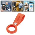 thumbnail image 3 of lionlar Housse de Protection Localisation Étui en Silicone avec Boucle pour Airtags Orange, 3 of 8