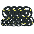 thumbnail image 1 of HAJEX Olympic Rubber Tri-Grip Plates Set 2 inch - 308LB Set - ( 11LB, 22LB, 33LB, & 44LB), 1 of 6
