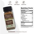 thumbnail image 2 of Pride of India – Natural Cinnamon Ground – Pure & Fresh – Gourmet Spice – Perfect for sweet & savory dishes – GMO/Gluten Free - Easy to Use – 2 oz. Small Dual Sifter Bottle, 2 of 2