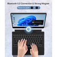 thumbnail image 4 of MYKOMI Clavier Surface Pro, Couverture de Type Microsoft Surface Pro avec Rétroéclairage 7 Couleurs, Pavé Tactile, Porte-Crayon, Batterie Rechargeable, Clavier Portable Mince Bluetooth 5.2 Seulement pour Surface Pro 10/9/8/X, 4 of 8