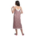 thumbnail image 2 of Moomaya Robe de Nuit Imprimée pour Femmes, Col en V, Bretelles Spaghetti, 2 of 6