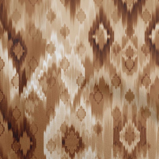 oneOone Velvet Brown Fabric Flame Stitch Craft Projects Decor Fabric Printed By The Yard 58 Inch Wide