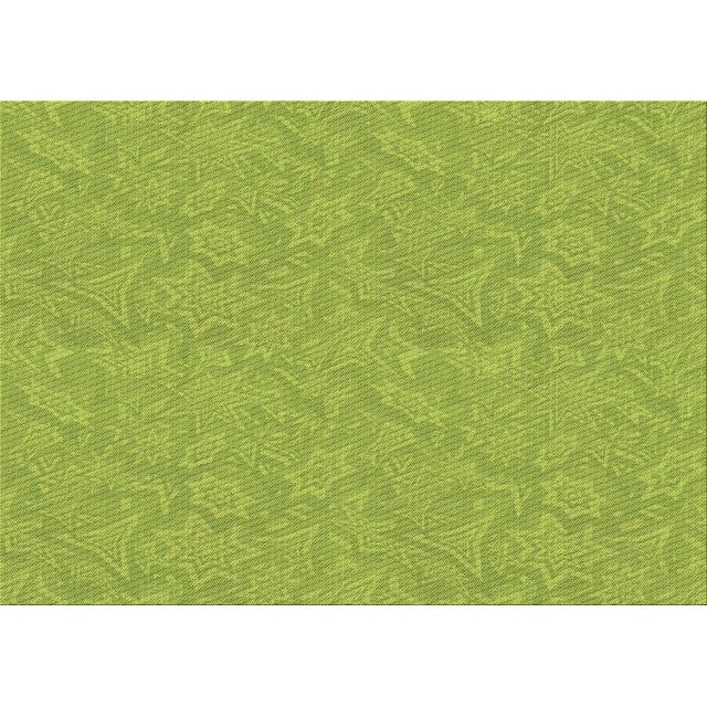 Ahgly Company Machine Washable Indoor Rectangle Transitional Chameleon Green Area Rugs, 2' x 5'