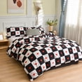 thumbnail image 1 of RKSTN Quilt Cover Summer Twin Comforter Cover-friendly Brushed Twin Comforter Cover All Seasons-friendly Soft Bedding Double Duvet Cover Fresh Patterns, 1 of 4