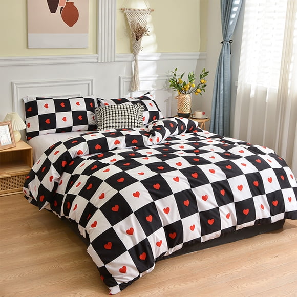 Summer Twin Comforter Cover-friendly Brushed Twin Comforter Cover All Seasons-friendly Soft Bedding Double Duvet Cover Fresh Patterns