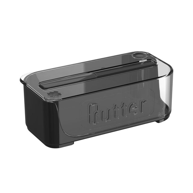 Plat à Beurre Étui à Beurre Contenant de Rangement Alimentaire Polyvalent Porte-Beurre avec Noir