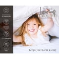 thumbnail image 3 of Reversible 10-Piece Marble Print Comforter Set - Includes Decorative Pillow, Fitted Sheet with Smart Pockets, Soft and Plush Medium-Weight Material, King Size, Black/White, 3 of 6