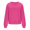 thumbnail image 4 of Penkiiy Chandail pour Femmes Mode Chandail Décontracté pour Femmes à Manches Longues à Col Rond Imprimé Hauts de Chandail pour Dames Blouse Rose Vif Vêtements Y2K, 4 of 6