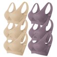 thumbnail image 1 of Timegard 6pc Sports Bras for Women Plus Size High Support Wireless Breathable Mesh Workout Running Bras, 1 of 2