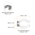 thumbnail image 2 of Unique Bargains Support de Clips en U T12 pour Ampoule DEL, Support de Montage, Pince pour Tube Fluorescent, Blanc, Lot de 6, 2 of 5