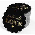 thumbnail image 4 of Inkdotpot 100 Pack Real Gold Foil Paper Tags Made With Love Text Favor Hang Tags, 4 of 6