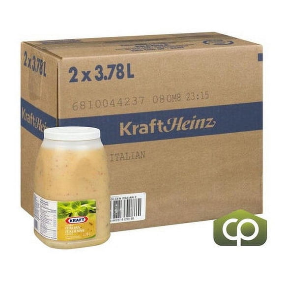 Kraft Vinaigrette Italienne Dorée 3,78 L/1 Gallon (2/caisse) - Fabriqué au Canada