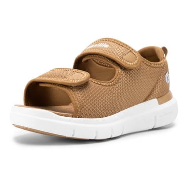 FitVille Sandales pour Femmes à Grand Soutien de Voûte Plantaire à Fermeture Ajustable Sandales pour Diabétiques pour Femmes