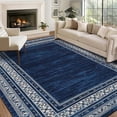 thumbnail image 1 of GOGRANT Washable Area Rug 10x13ft Blue Tones Non Slip Modern Print Carpet, 1 of 13