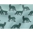 thumbnail image 4 of oneOone Viscose Jersey Fabric Fox Block Print Fabric By The Yard 60 Inch Wide, 4 of 5