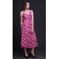 thumbnail image 5 of Bimba Floral Ladies Printed Resort Midi Drawstring Dress Spaghetti Strap Beach Wear-X-Small, 5 of 5