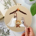 thumbnail image 5 of Wzzjkit Vintage Religious Hand Embroidery Diy Handmades Fabric Material Kit Creatives Needlework Embroidery, 5 of 5