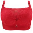 thumbnail image 1 of UPPADA Days 2025 Plus Size Front Button Bras for Women Sports Bras Full Coverage Soft Sleep Wirefree Bras Push up Bra Seamless Comfort Supportive Bras Plus Size Everyday Bra, 1 of 3