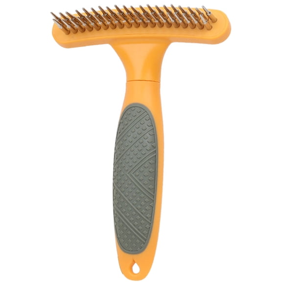 SHISUYAN Dog Grooming Brush Dematting Brush Puppy Brush Double Row Teeth Shedding Tool