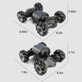 thumbnail image 3 of Green Rc Stunt Drift Car 2.4G Off-Road Climbing Remote Control Car For Kids Boys Girls, 3 of 8