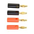 thumbnail image 1 of Connecteur Mâle Banane 4mm de Haute Qualité Câbles Audio Dorés, 1 of 1