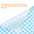 thumbnail image 4 of Uxcell 200Pcs Square Checkered Pattern Wax Paper Sheets 8" x 8" Blue, 4 of 7