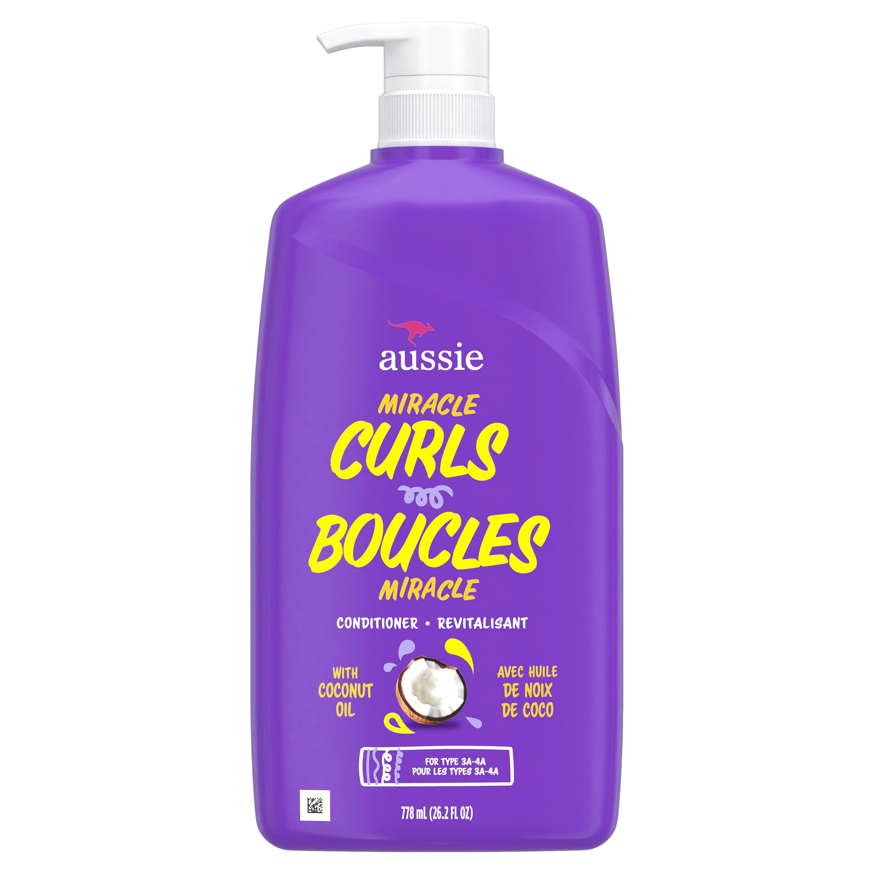 Aussie Boucles Miracle avec Huile de Noix de Coco, Revitalisant Sans Parabènes