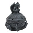 thumbnail image 2 of Medieval Dragon Claw Gripping Celtic Orb With Gothic Gargoyle Ashtray Statue, 2 of 4