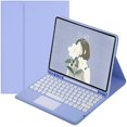 thumbnail image 1 of CNKOO iPad 9th Generation 8th 7th Gen 10.2 inch/Air 3 Pro 10.5 inch Keyboard Case with Touchpad Cute Round Key Color Keyboard Detachable Bluetooth Touch Keyboard Slim Smart Cover, 1 of 7