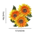 thumbnail image 3 of TopLLC Home Decor Flower Bouquet Magnetic Fridge Stickers Refrigerator Magnets Resin Flower Adhesive Decorations Realistic Flower Magnets Fridge Accessory Kitchen Decoration Magnetic Fridge Stickers, 3 of 7