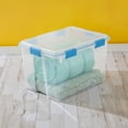 thumbnail image 4 of Sterilite 76 Liter Gasket Box, Weather-Resistant Large Clear Storage Bin with Latch Lid, Blue, 4 of 8