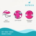 thumbnail image 3 of Ostrich The Heavy-Duty Backpacker Portable Reclining Beach Chair with Face Hole, Pink, 3 of 10