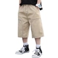 thumbnail image 1 of Shorts Cargo pour Garçons Enfants, Shorts Décontractés Extensibles pour Jeunes Garçons, Bas Cargo d'Extérieur, 1 of 6