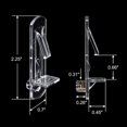 thumbnail image 2 of MesaSe Clear Plastic Locking Shelf Support Pegs  Fits 5/16” Diameter Hole  5/8” Shelf  30 Pack, 2 of 6