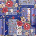 thumbnail image 1 of oneOone Rayon Maroon Fabric Asian Floral With Geometrical Texture Sewing Material Print Fabric By The Yard 56 Inch Wide, 1 of 4