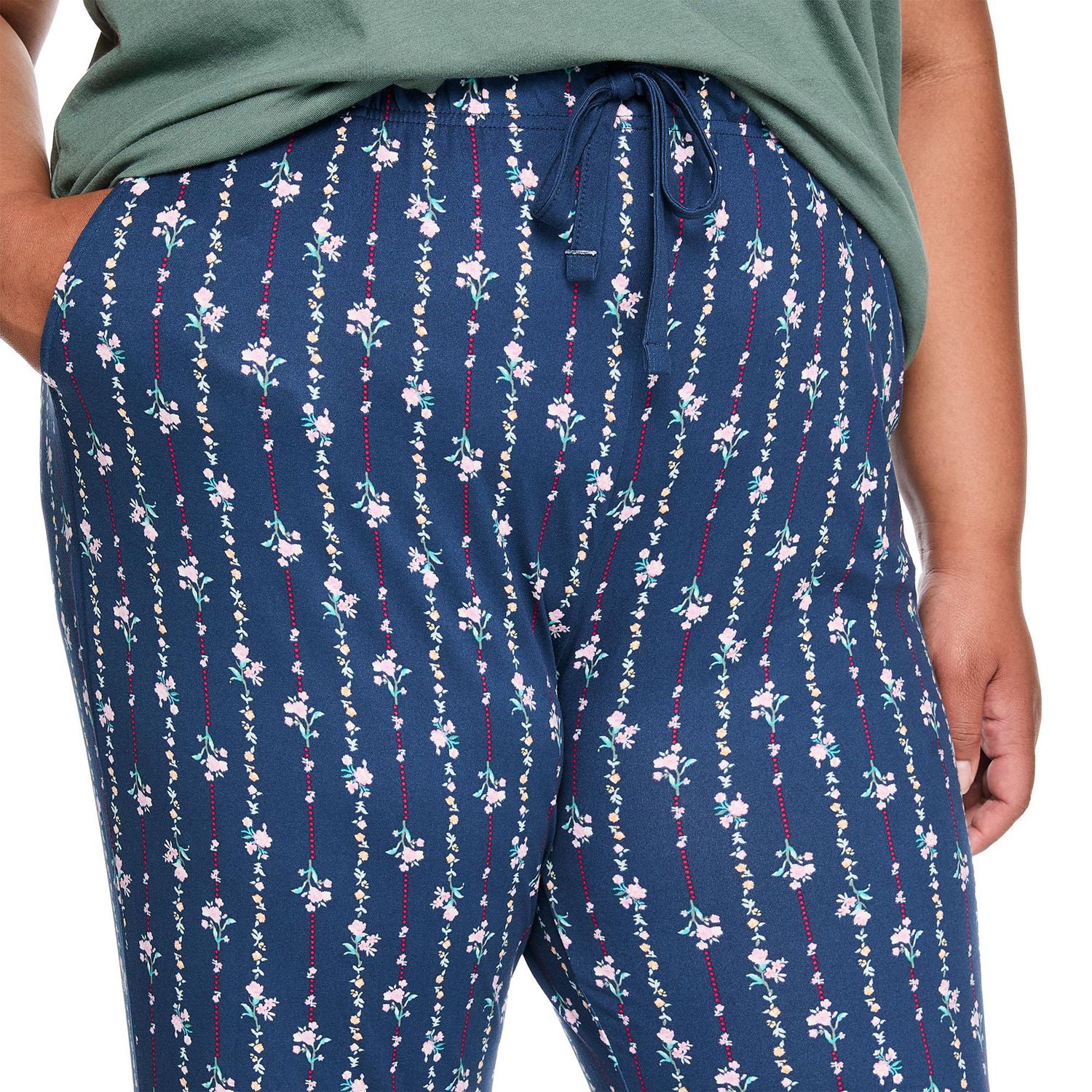 Pantalon de pyjama en jersey à effet peau pêche George Plus pour femmes
